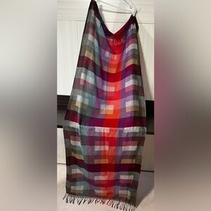 Colorful Pashmina and Silk Blend Scarf